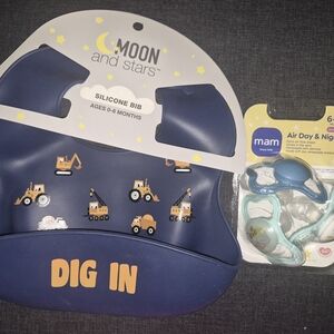 Silicone Bib - Navy Blue